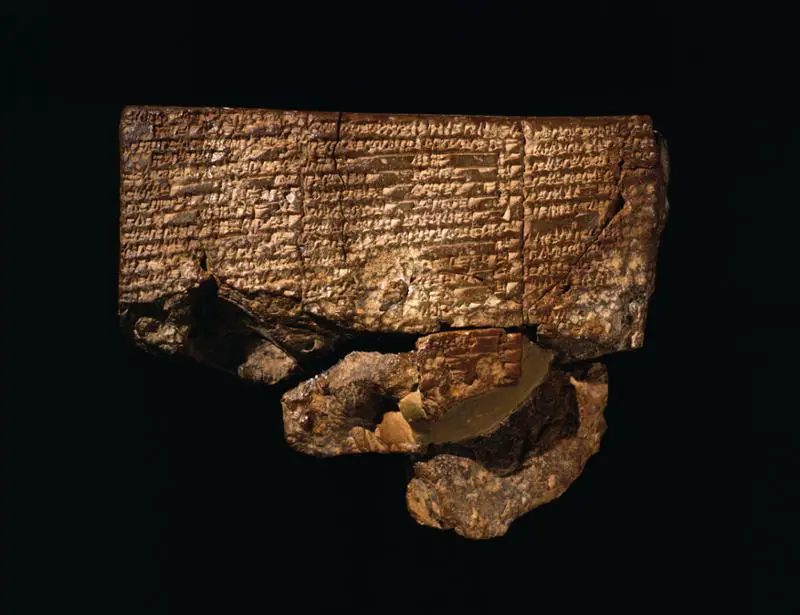 This ancient clay tablet from ancient Nippur is the only surviving document of the Sumerian flood story.