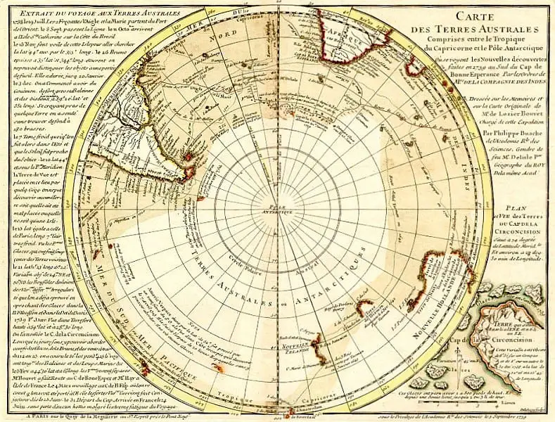 The other map which does not display Antarctica