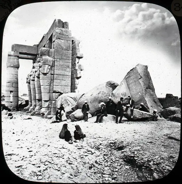 An old image of the Ramesseum.