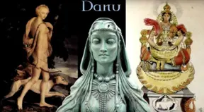 Who were the shining beings known as the Tuatha Dé Danann, said to once rule Ireland?