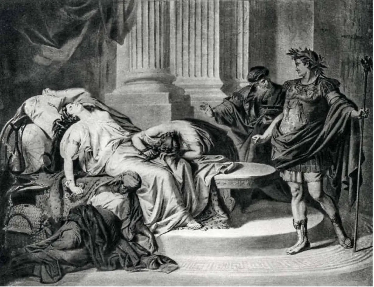 How did Cleopatra die?