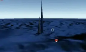 Mysterious underwater obelisks at the opposite side of the Great Pyramid of Giza