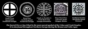 4,000 year old Bronze Age petroglyphs in Sweden became the sacred symbols of Georgia's Creek Indians