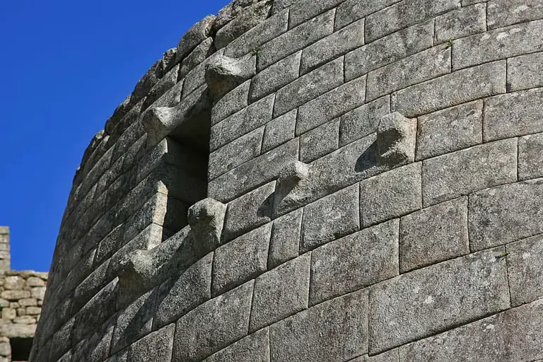 Another image of the Temple of the Sun, Machu Picchu, Peru. Notice the incredible details of this structure. Again, not a single sheet of can fit in-between the rocks.
