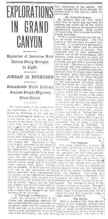 Did the Smithsonian cover up an Ancient Egyptian Colony in the Grand Canyon?
