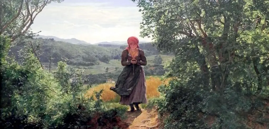 People claim this 1860 ‘time travel’ painting seems to show a woman holding a ‘smartphone’