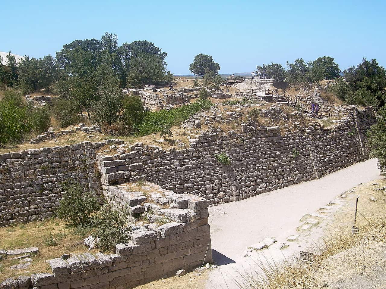 Walls of Troy, Hisarlik, Turkey