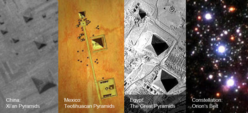 PyramidsOrions-Belt - The Orion Correlation: 3 fascinating ancient structures connected to Orion