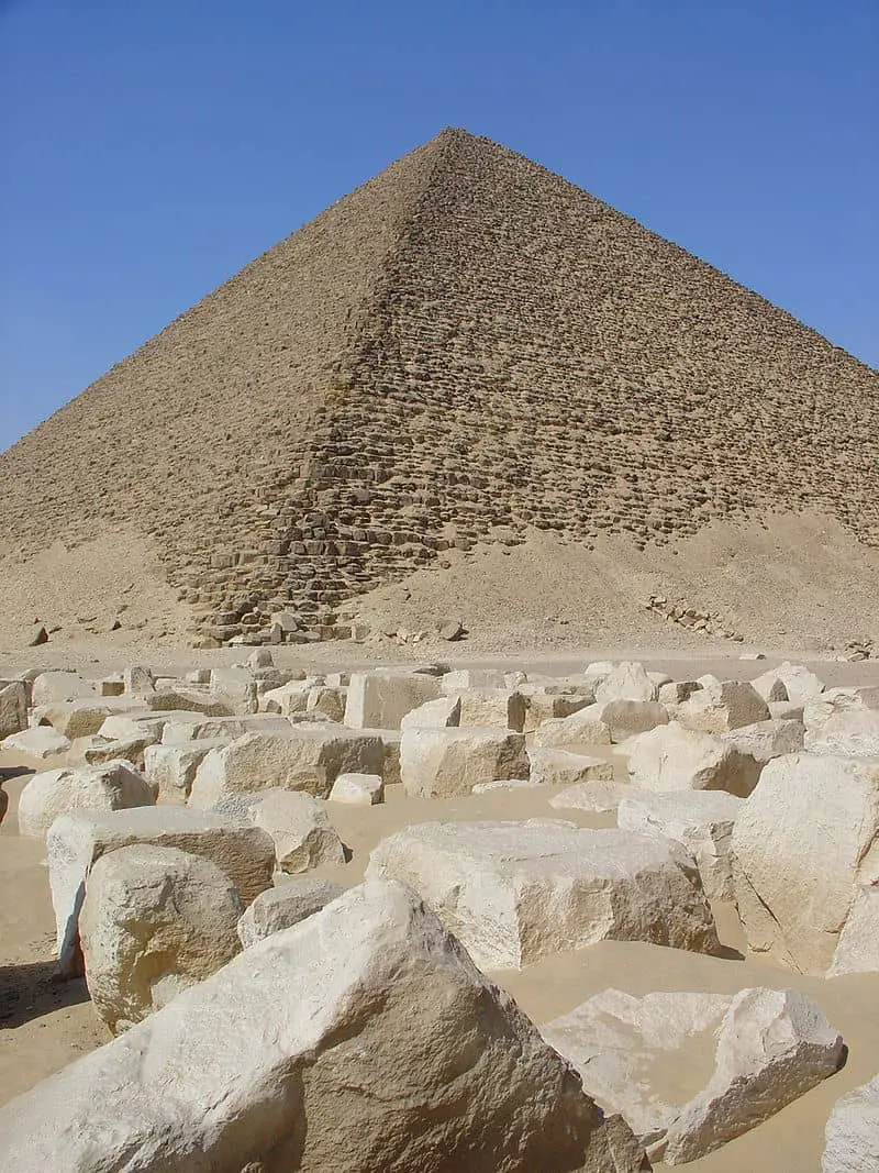 Snofru's Red Pyramid in Dahshur. Image Credit Wikipedia