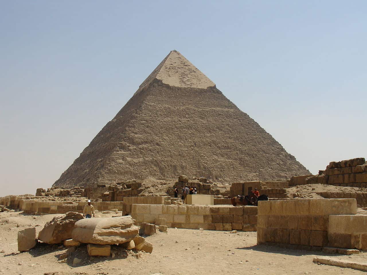Khafre's Pyramid. Image Credit Wikipedia