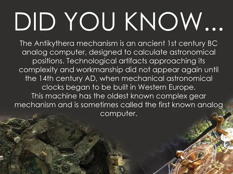 The Antikythera mechanism