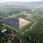 View of Teotihuacan from the air