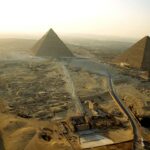 Great Pyramids of Giza Aerial View Cairo Egypt