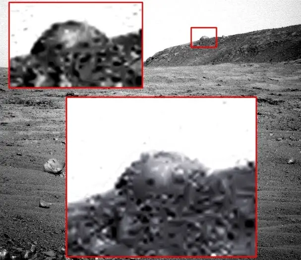 Mysterious-dome-on-Mars-Ancient-Code - The ruins of a ‘fallen’ temple discovered on the surface of Mars?