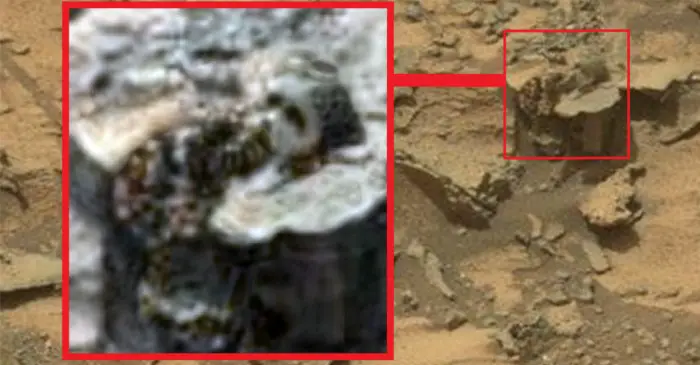 Optimized-MArs-mysterious-statue - 7 unexplainable discoveries’ that have been made on Mars