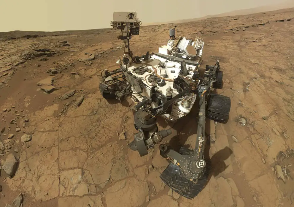 NASA's Curiosity rover taking a 'selfie' on the surface of the Red Planet