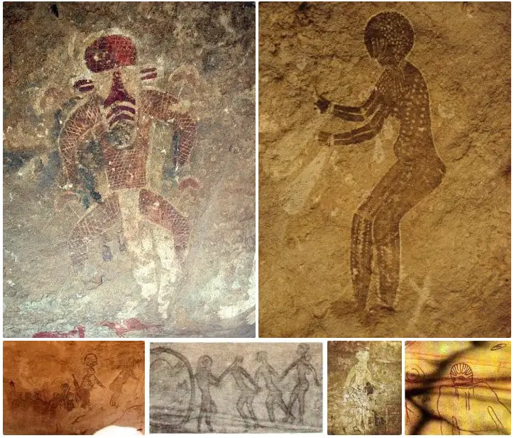 Cave Art what many believe depicts aliens