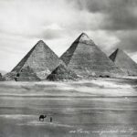 The Pyramids photographed in 1870.