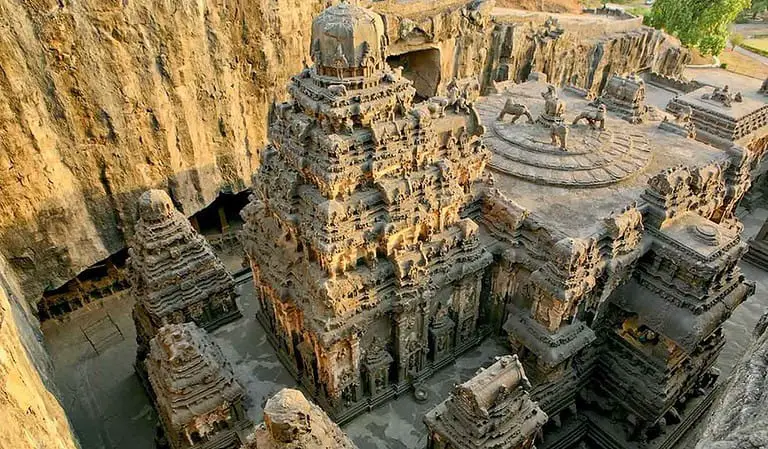 Thousands of years ago, the ancients carved this temple out of a mountain