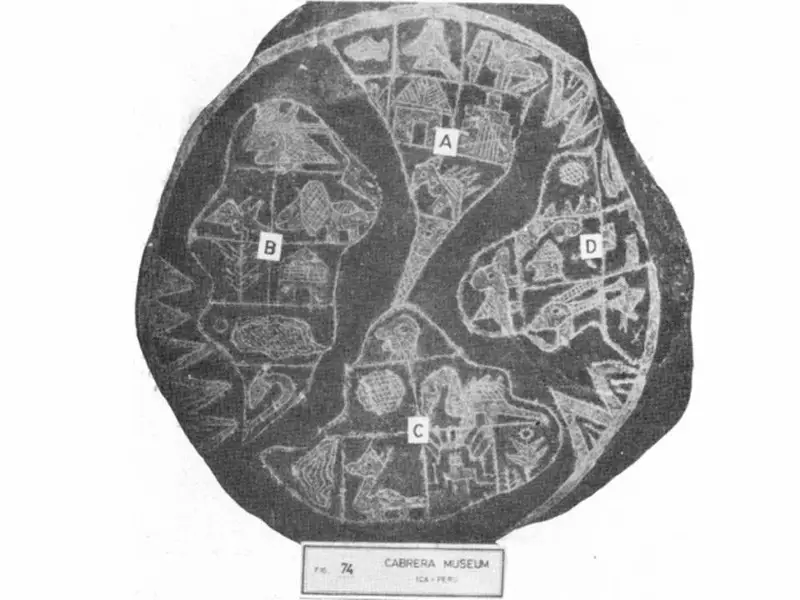 Ica-Stone-Map- - The Ica Stones: 20 fascinating, rare images of the controversial stones