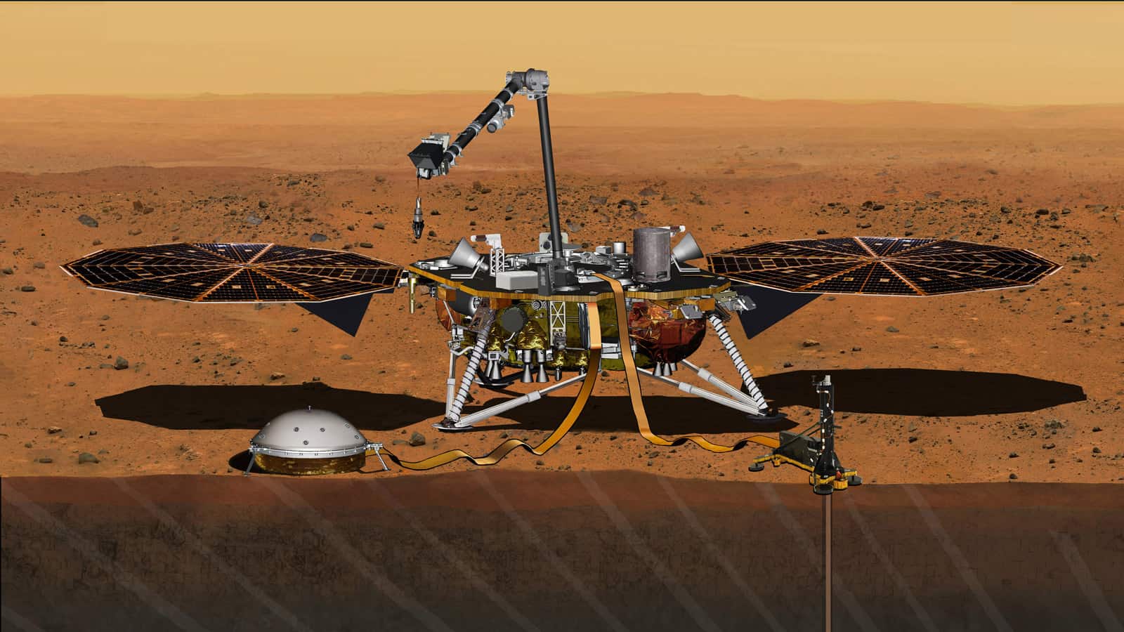 NASA has set a new launch opportunity, beginning May 5, 2018, for the InSight mission to Mars. InSight is the first mission dedicated to investigating the deep interior of Mars. Image credit: NASA/JPL-Caltech 