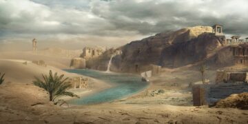 Ancient Lost city in the desert