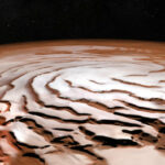 Perspective view of Mars north polar ice cap node full image 2