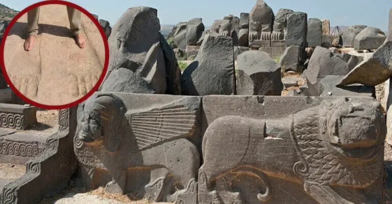 The mark of the Anunnaki? Meet the Giant footprints of Ain Dara