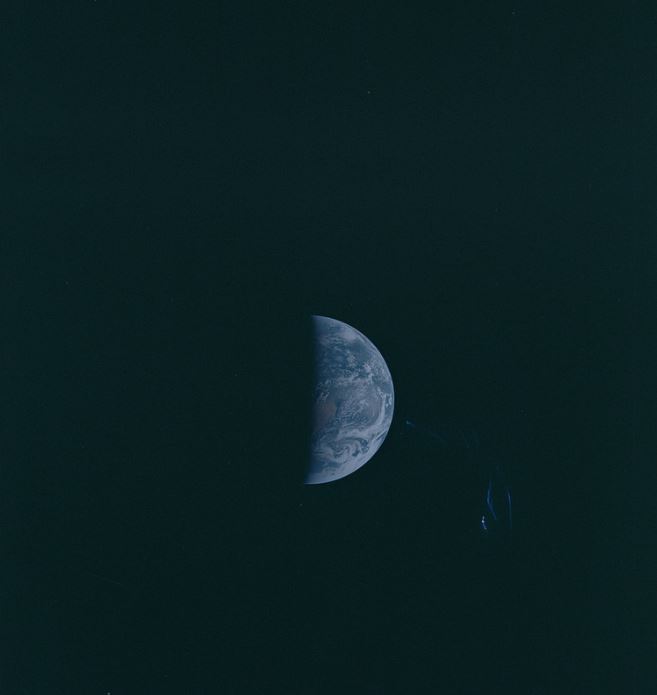 earth from the moon