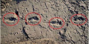 3.6 million year old footprints