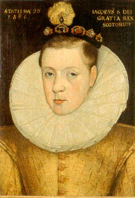 James VI of Scotland aged 20 1586.