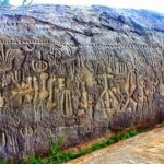 The rock carvings at the Inga Stone