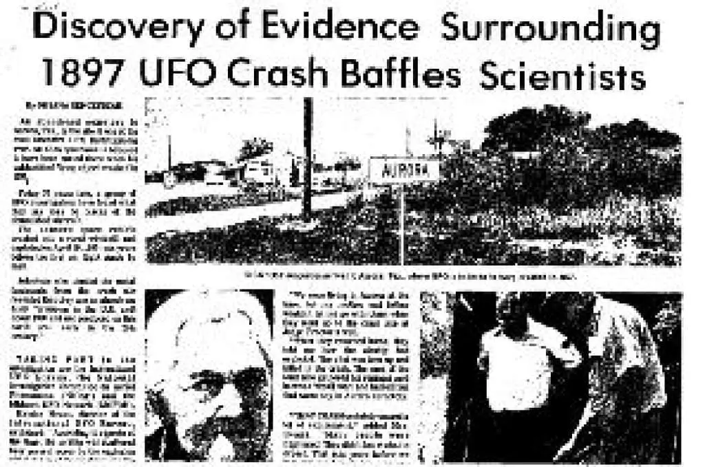 Aurora-Crash - The Aurora Incident: 50 years before Roswell, a massive UFO crashed near Dallas