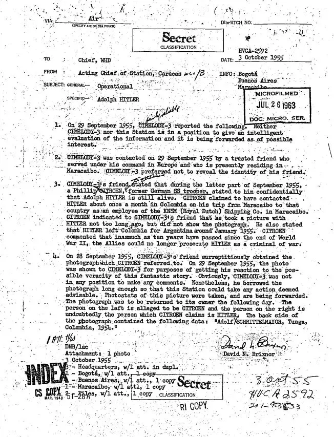 CIA document Hitler