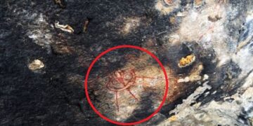Mystery cave paintings