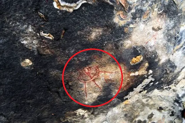 Mystery-cave-paintings - Ancient Astronauts: Intriguing 10,000-year-old cave paintings in India show “Aliens and UFO’s“
