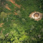 Uncontacted Indians yano in the Yanomami indigenous reserve