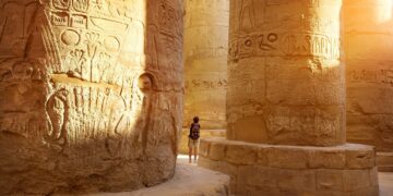 Columns Ancinet Egypt