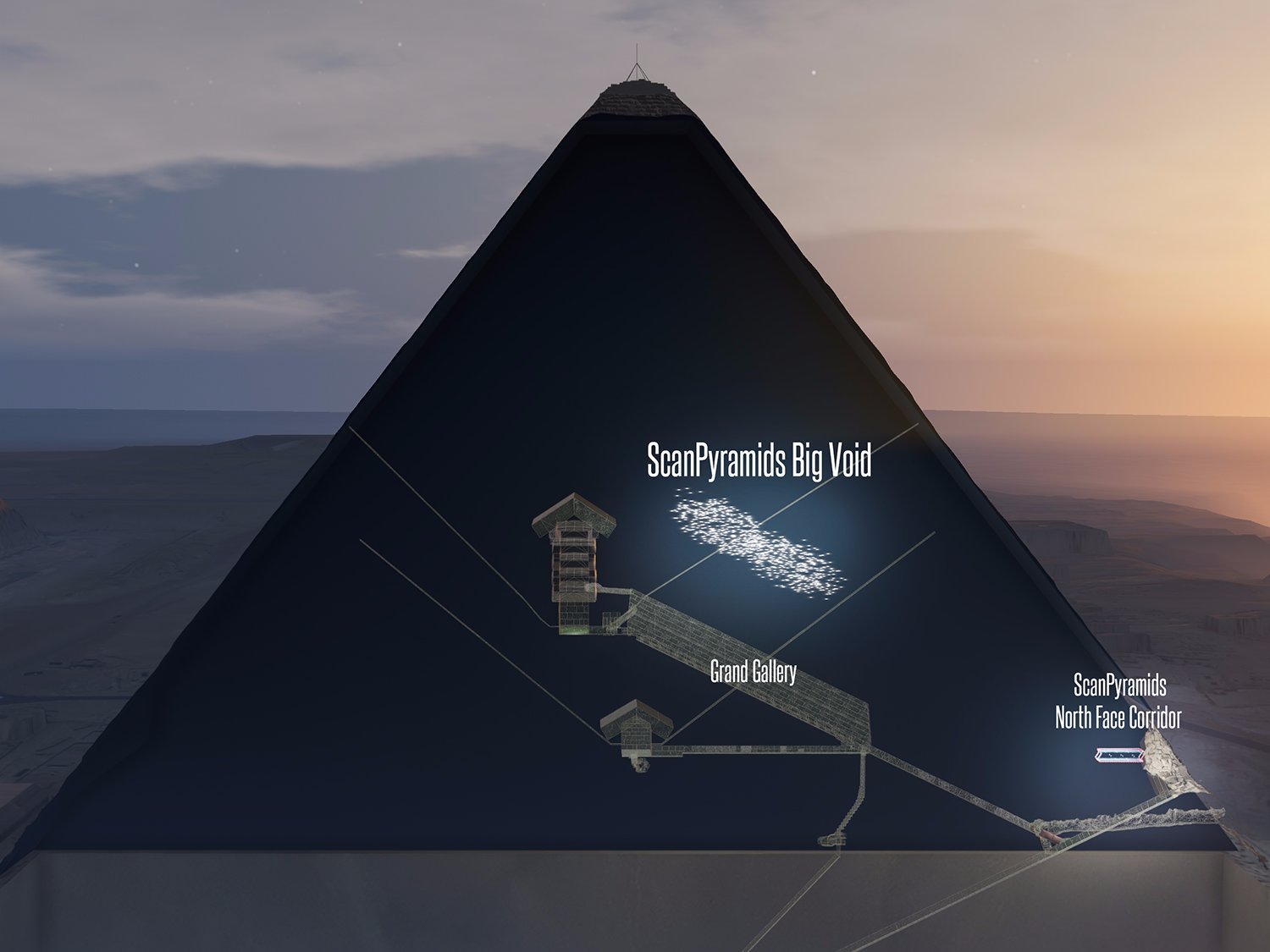 ScanPyramids-discovery - 10 of the most amazing archaeological discoveries made in 2017