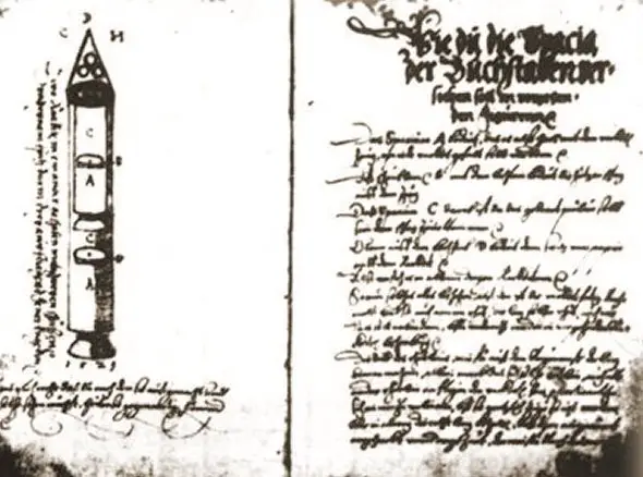 conradhaasmanuscript - The Sibiu Manuscript—a 500-year-old text that describes multi-stage rockets