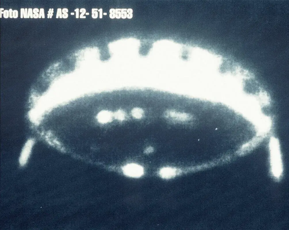 NASA image on the moon UFO