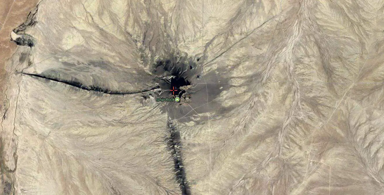 Satellite View Shiprock