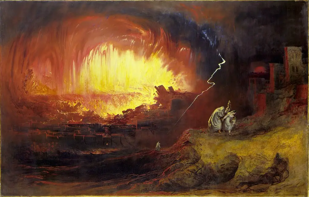 JohnMartin-SodomandGomorrah - A Mystery In History: When God Made Burning Sulfur Destroy Sodom And Gomorrah