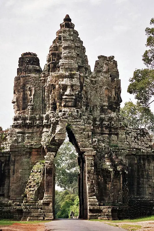 A gate leading into Angkor Thom