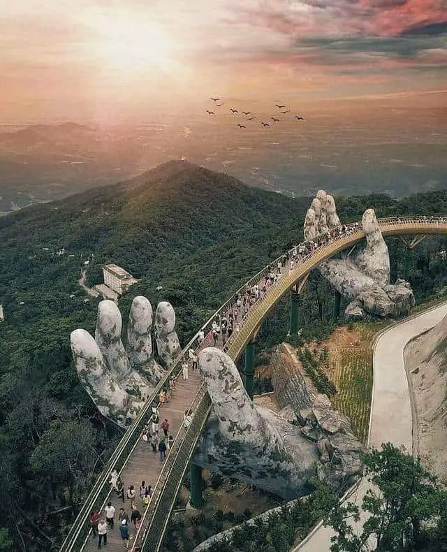 Golden Bridge in Vietnam
