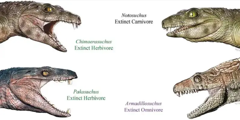 Crocodile diversity shows they were sometimes herbivorous or omnivorous