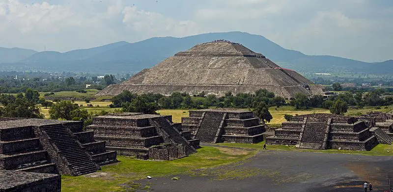 Pyramid of the Sun from Pyramid of the Moon Teotihuacan