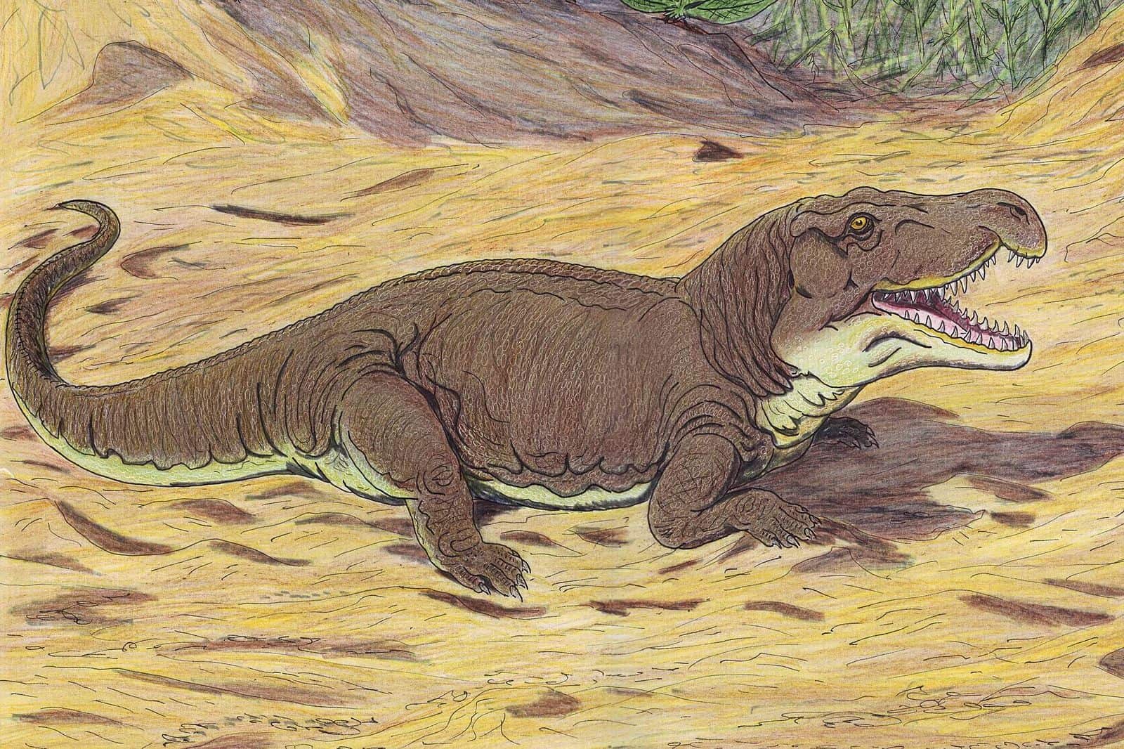 GarajiniaDB - Mass extinction saw an invasion of giant-headed Komodo Dragon-like Triassic predators