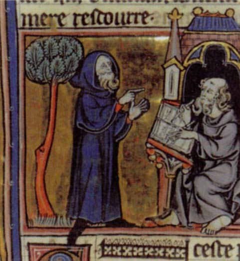 Merlin reciting his poem