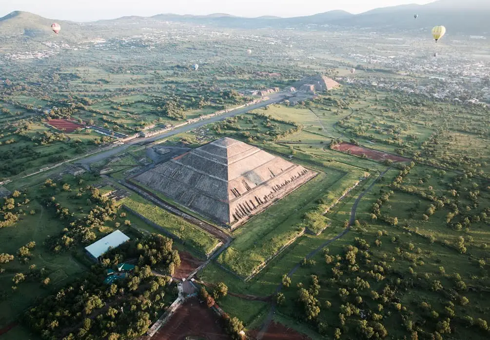 Aerial View Of Teotihuacan